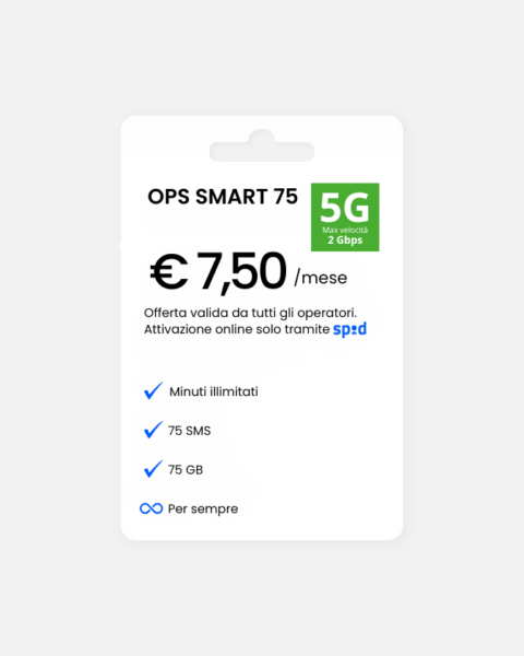 Ops! Smart 75 - Canone mensile 7.50€