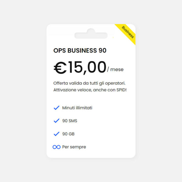 Ops! Business 90 – Canone mensile 15€
