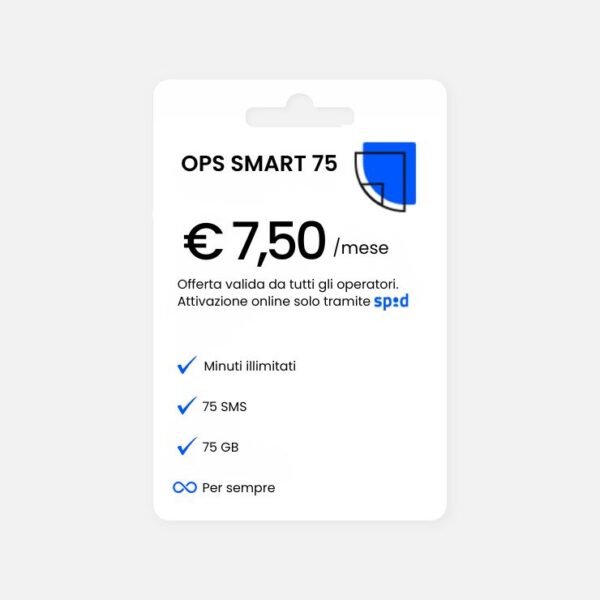 Ops! Smart 75 – Canone mensile 7.50€