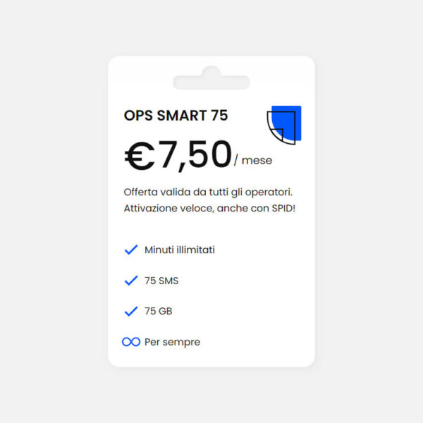 Ops! Smart 75 – Canone mensile 7.50€