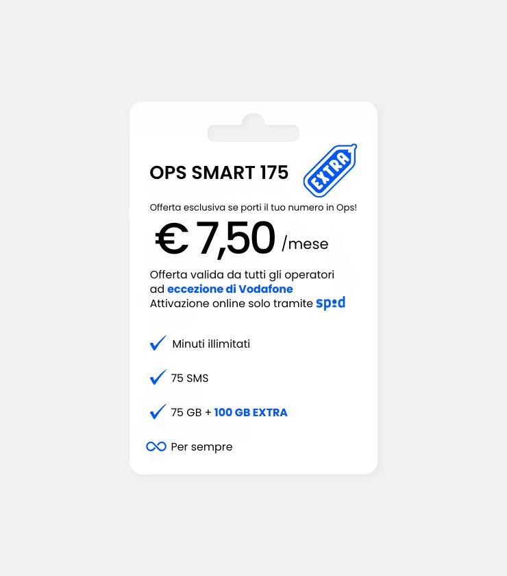 Ops! Smart 175 mobile plan promotional graphic Lowering the Barrier to Entry