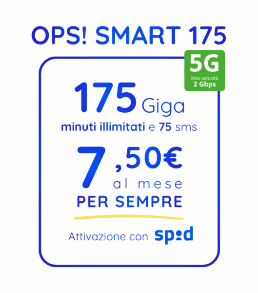 promo passa ad ops sim e spedizione gratis