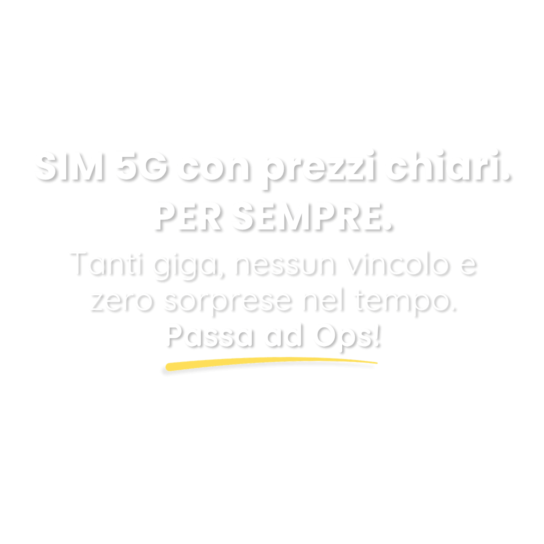 Sim 5G con prezzi chiari ops